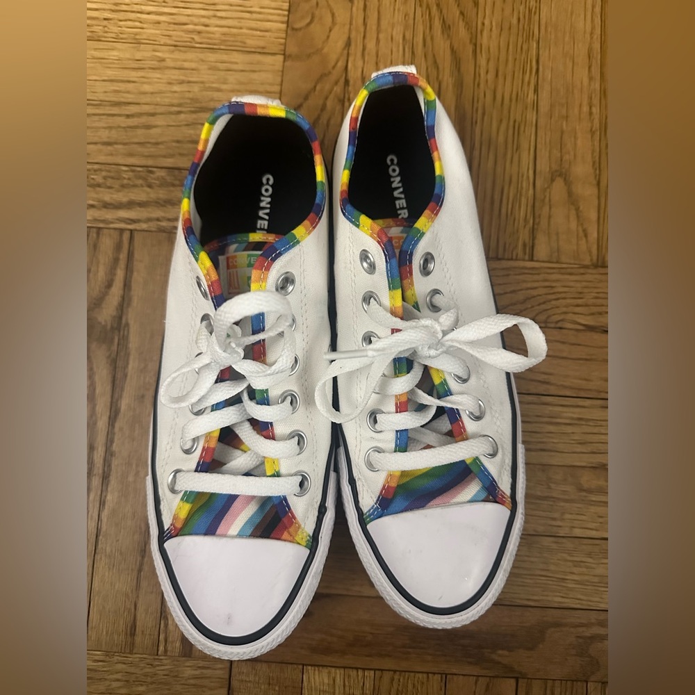 Converse Limited Edition Pride Rainbow Shoes - women’s 8, men’s 6